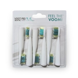 Voom Sonic – Pro 3/Pro 5 Replacement Heads | Pack of 6 Replacement Brushes | Advanced Bristle Technology| Soft DuPont Nylon Bristles | Oral Care