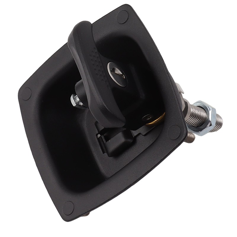 T Handle Door Latch 4x6mm Hole Spacing Zinc Alloy Folding