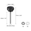 QUARKZMAN 4 Sets Knurled Buttons Thumb Screws with Nuts Washers