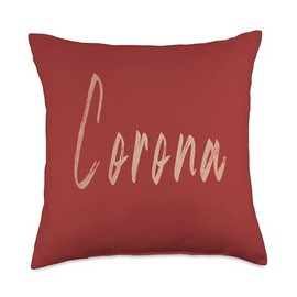 Corona California Vintage elegant design Throw Pillow