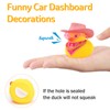 wonuu Car Dashboard Decorations Pink Cowboy Hat Rubber Ducks, Rubber