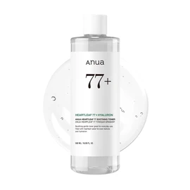 ANUA Heartleaf 77 Soothing Toner 500ml, Korean Cosmetics, Korean Makeup, Large Capacity Toner, Moisturizing Toner, Wipe-On Toner, Hydrating Toner, Suitable for Fluctuating and Oily Skin, Skin Care