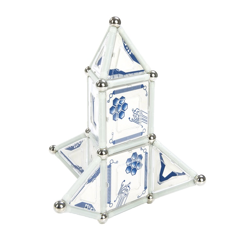 Geomag 332 Kids Panels Glow Space, 76-teilig