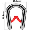 SMI - Edge protection profile KS1-4S for 1-4 mm PVC
