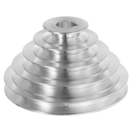 QUARKZMAN Aluminium A-type 5 step disc wheel 22 mm bore 55-150 mm outer diameter for A-type V-belt 12.7 mm width belt