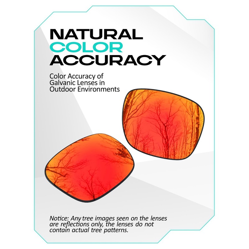 Galvanic Replacement Lenses for Revo Bearing Sunglasses - Ruby +