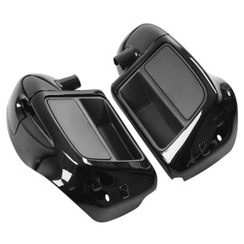 XFMT Motorcycle Fairing Lowers Vivid Black Air-Cooled Lower Vented Leg For 2014-2024 Harley Touring Road King Street Glide Road Glide Electra Glide