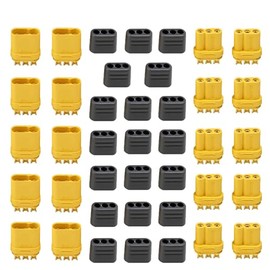 LINSYRC 10 Pairs Amass MR60 Connector Female and Male Adapter Plug 3.5 Bullet Connector for Motor ESC Connection