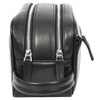 Men's Genuine Leather Travel Toiletry Medium Dopp Kit Bag HLG067