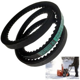 QMTCYXGS 754-04014 954-04014 Snowblower Auger Drive Belt Fits 2-Stage Snow Throwers for MTD Yard Machines Troy-Bilt 3/8" x 27" (2 Pack)