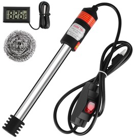 Immersion Water Heater, 1500W Portable Electric 304 Stainless Heaters with Guard Cover, Water Heater for Pool Bathtub -Heat 5 Gallons Water in Minutes