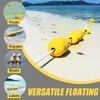 6 Pieces Rope Floats Marine Buoy Float, 0.63" Hole, 2.64"