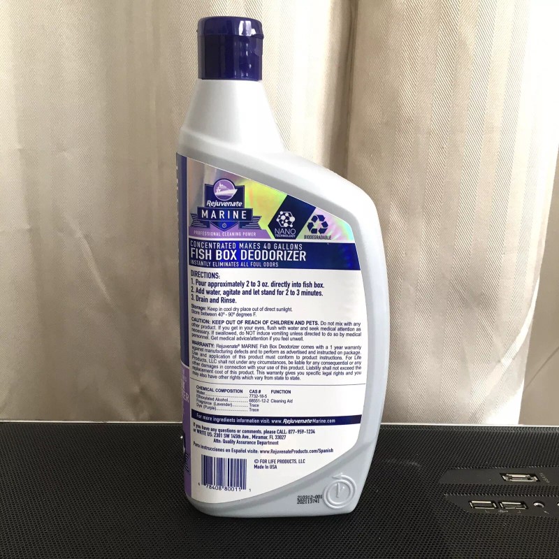 Rejuvenate Marine Concentrated Fish Box Deodorizer 32 oz