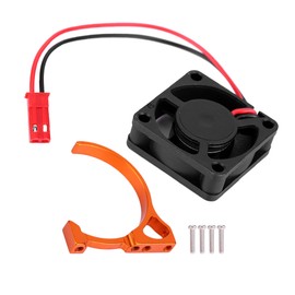 540 550 Engine Cooling Fin Heatsink with Fan 25*25MM/30*30MM 5V for RC 1:10 Motor(N10293-OR)