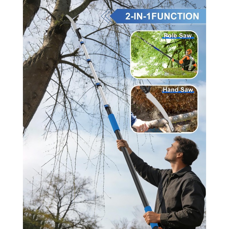 Karveden 18FT Reach Manual Pole Saws for Tree Trimming with