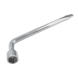Piutouyar 21mm Car Spare Tire Wrench, Heavy Duty Tire Lug Wrench, Hexagon Slotted End Socket L-shaped Repair Tool