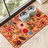 Dog Food Mats for Floors, Absorbent Dog Bowl Mat for