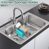 Kitchen Sponge Holder Stainless Steel Hanging Sink Caddy 3 in