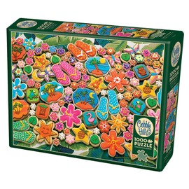 Cobble Hill - Puzzle (1000 piezas), diseño de galletas tropicales (con póster incluido)