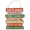 Christmas Decoration Wood Sign, Let It Snow (Let It Snow)/Jingle