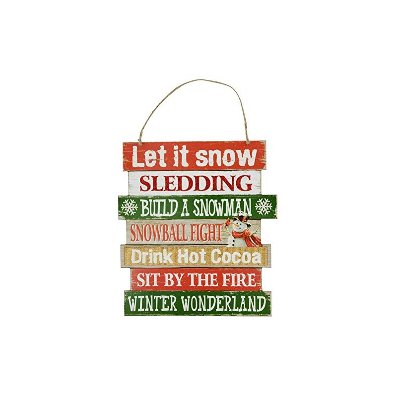 Christmas Decoration Wood Sign, Let It Snow (Let It Snow)/Jingle