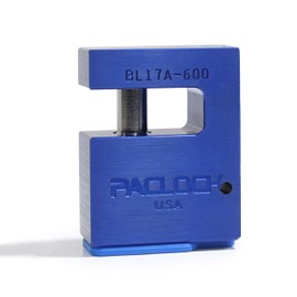 PACLOCK's BL17A-600 Block-Lock High Security 6-Pin Cylinder, One Lock Keyed to a Number U-Pick! w/ 2 Keys, Blue Anodized Aluminum