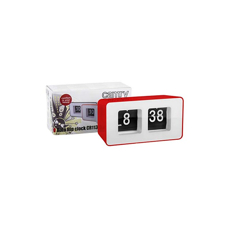 CAMRY CR1131 Red - Clock, Red