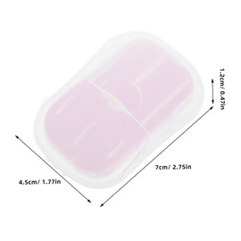 Mikinona 50 Portable Hand Wash Soap Sheets for Travel Mini Soap Pieces for Outdoor Use for Camping and Hygiene