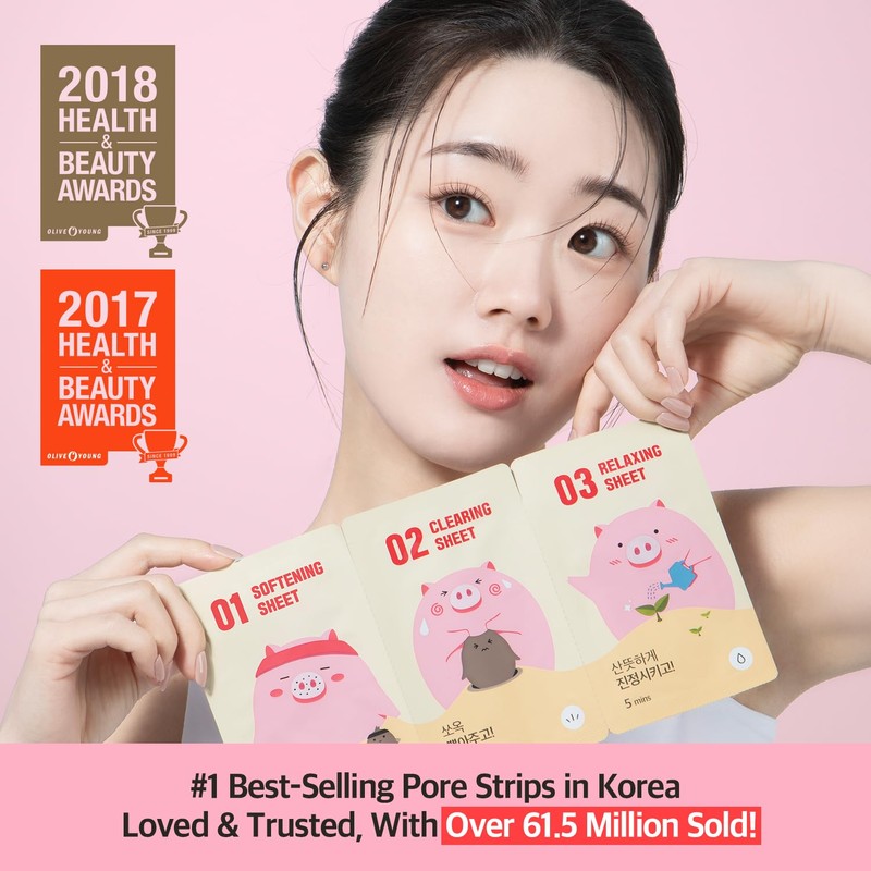 Mefactory 3-Step Blackhead Remover Nose Strips | Korean Pore Strips