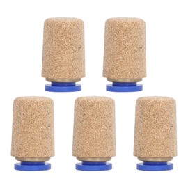 5Pcs Pneumatic Exhaust Muffler Pipe Connection Noise Filter Brass Silencer PSF‑8 for Cylinder