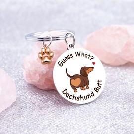 Uerifr Dachshund Gifts for Women Funny Dachshund Keychain Cute Weiner Dog Gifts Ideas Best Gift for Dog Lovers Pet Mom Dad