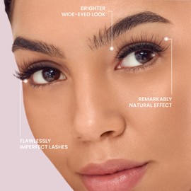 KISS The New Natural, False Eyelashes, Silver Ring', 12 mm, Includes 1 Pair Of Lash, Contact Lens Friendly, Easy to Apply, Reusable Strip Lashes