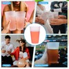180 Pcs Frosted Plastic Cups 16 oz Clear Disposable Tumblers