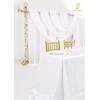 Showgeous Wedding Arch Draping Fabric 1 Panel 28" x20Ft Cream