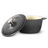 ROSSALLINI Signature Enameled Cast Iron Dutch Oven, Non-Stick Serving Pot