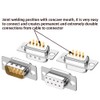 ANMBEST DB9 Solder Connector, 9PIN RS232 Terminal Adapter Breakout Board