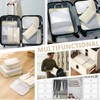 POWZOO 8-Piece Compression Packing Cubes Set, Clothes Bags, Shoe Bags,