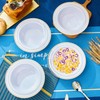 N9R 60PCS Disposable Soup Bowls with Gold Rim, 12oz Fancy
