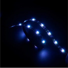 Akasa Vegas | LED Strip Light | Extendable LED Strip Light | 60cm | Blue | for PC Case Lighting, Computer Case DIY Lighting | AK-LD02-05BL