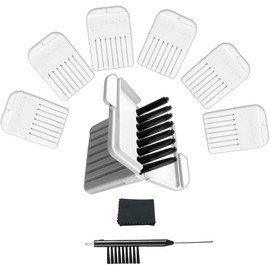 48 Pieces NanoCare Wax Guard Filters for Widex Phonak and Unitron Hearing Aids with Cleaning Tools Kit and Carry Case - 6 Packs