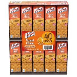 Lance, Cheddar Cheese Crackers, 1.41 oz., 40 pk.