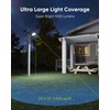 JACKYLED Solar Lights Outdoor 299 LED 1000 Lumens Bright Solar