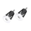 A ABSOPRO Aluminum Alloy Bicycle Bike Handlebar End Plugs Silver