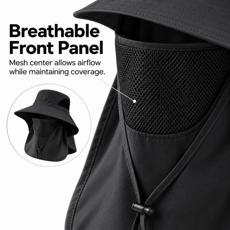 Outdoor Sun Hat for Hiking & Fishing – Wide Brim
