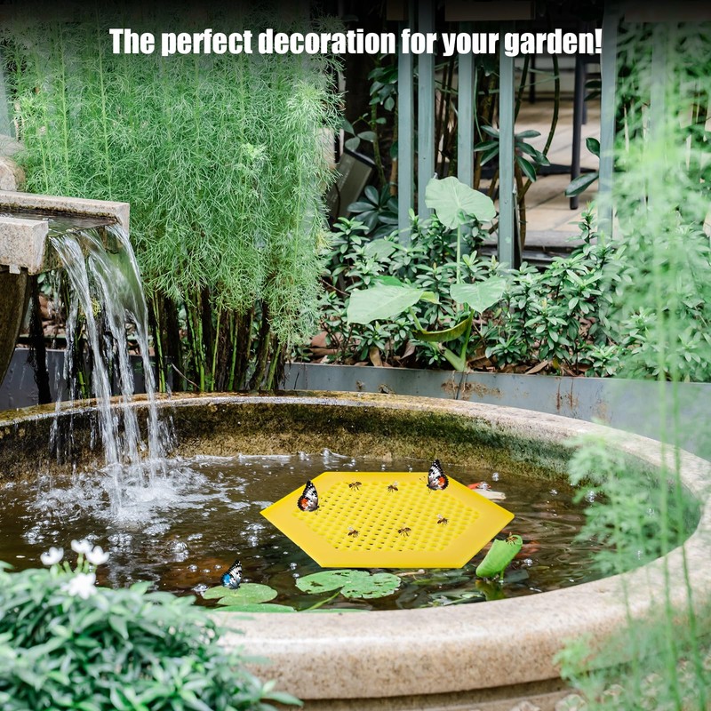 NQEUEPN Floating Bee Island, Bee Cup Honey Drinker Outdoor Stable