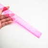 DIAO79NI 5-Piece Transparent Red Plastic Ruler Set, 12 Inch (30cm),