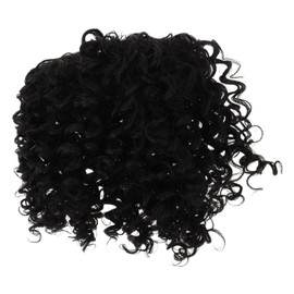 IWOWHERO Clip-on Curly Wiglets for Women Hair Volume Wiglet Head Topper Wig for Parties Weddings