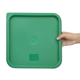 Hygiplas Square Green Lid to fit - 10/15Ltr