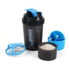 XTKS Shaker Bottle - Protein Shaker Cup with Storage Compartments