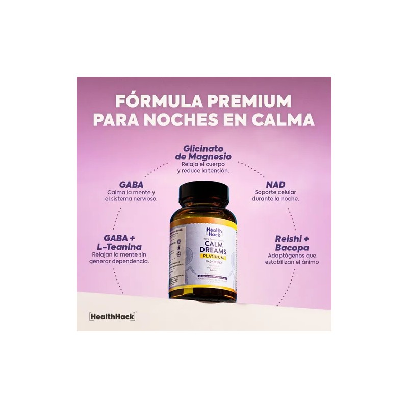 Suplemento Platinum Dormir Sueño Profundo Nad Cáps